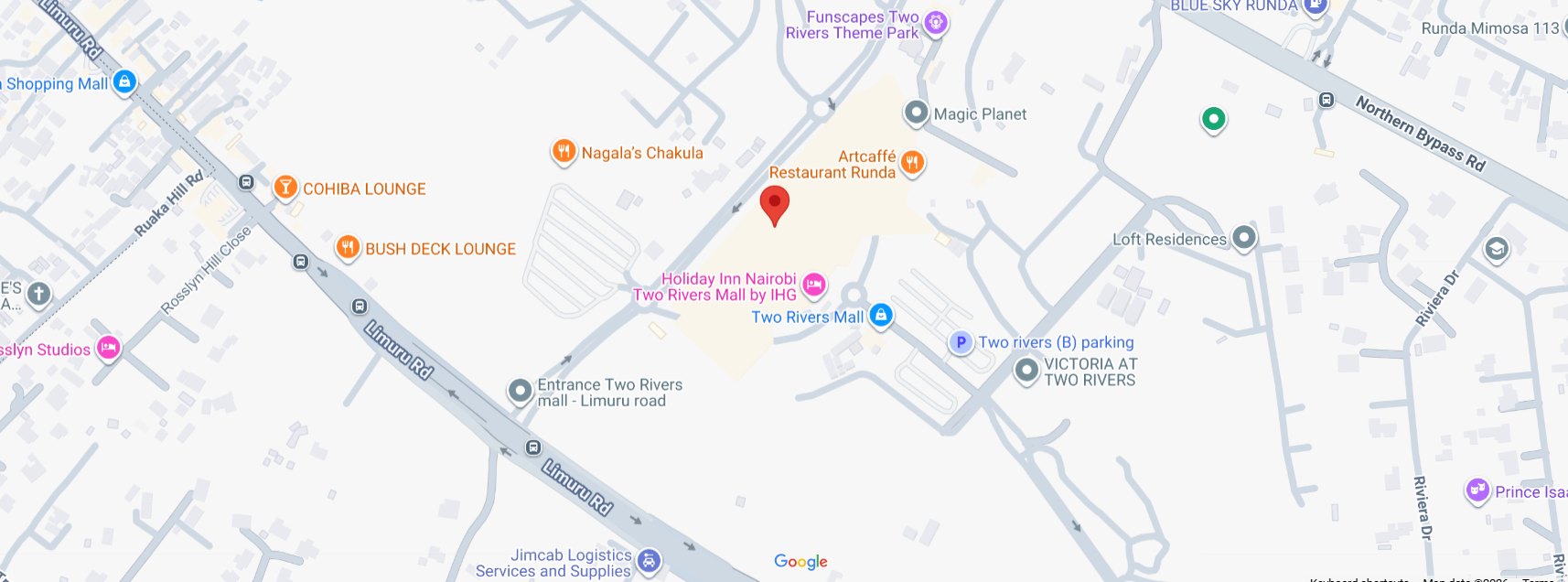 Turkish Route office location – Two Rivers Mall, Nairobi